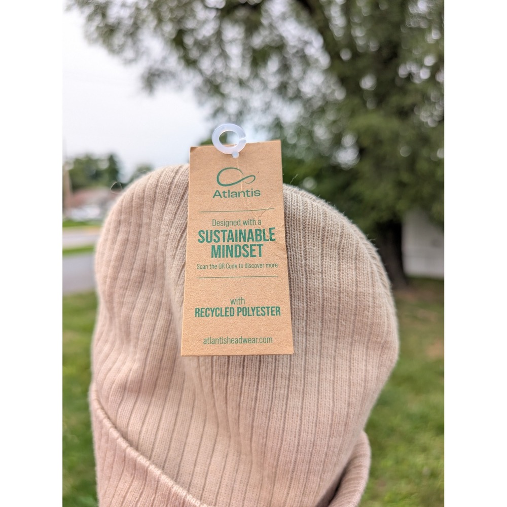 Absolut x Kahlua Atlantis Beanie Hat Ribbed Knit Cuffed Sustainable - Picture 4 of 4